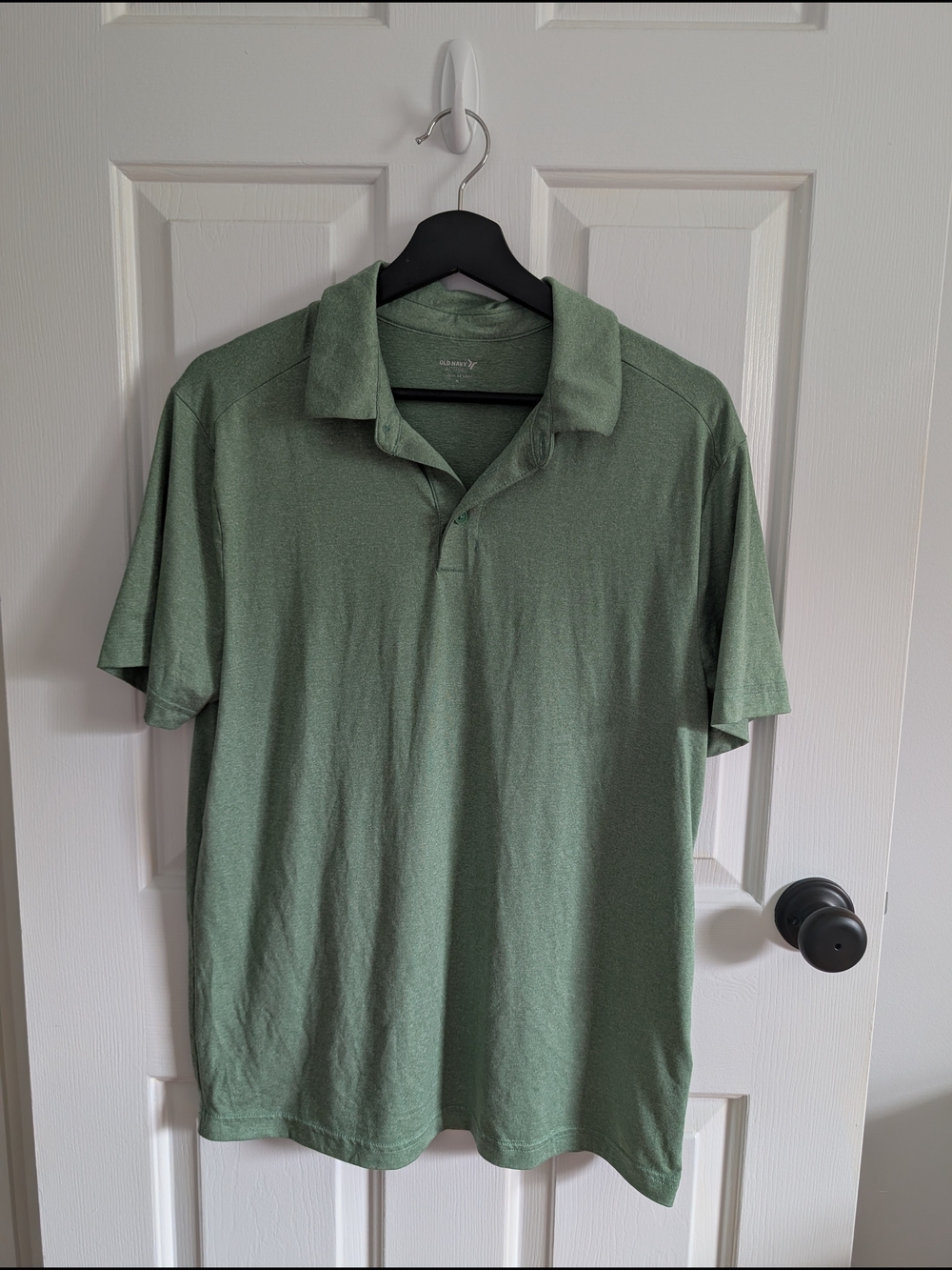 Old Navy Active Cloud 94 Soft Men's Heather Green Polo Medium